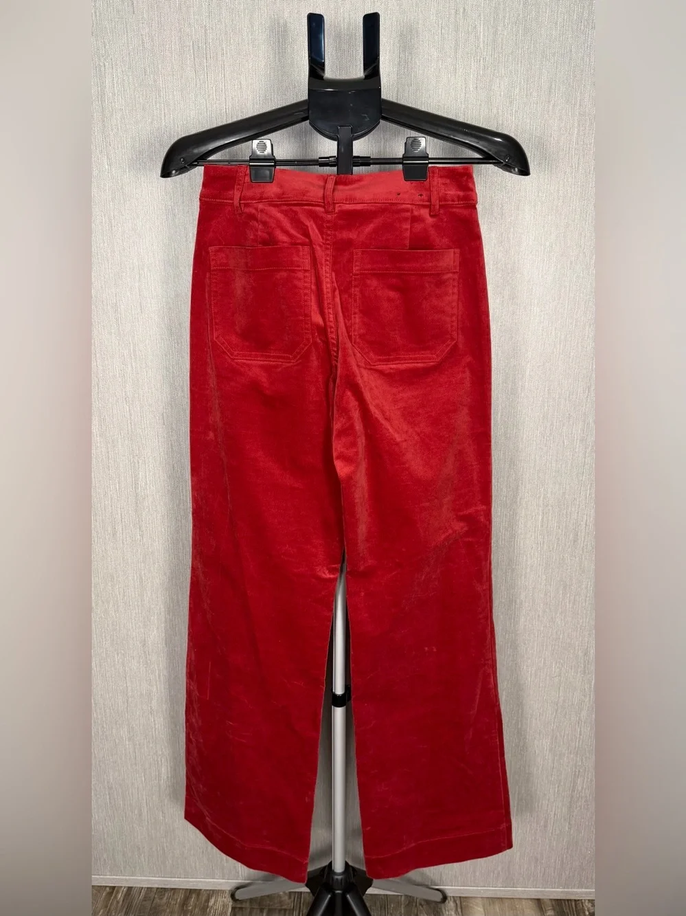 J. Crew Red Velvet Boot-Cut Pants Size 25T